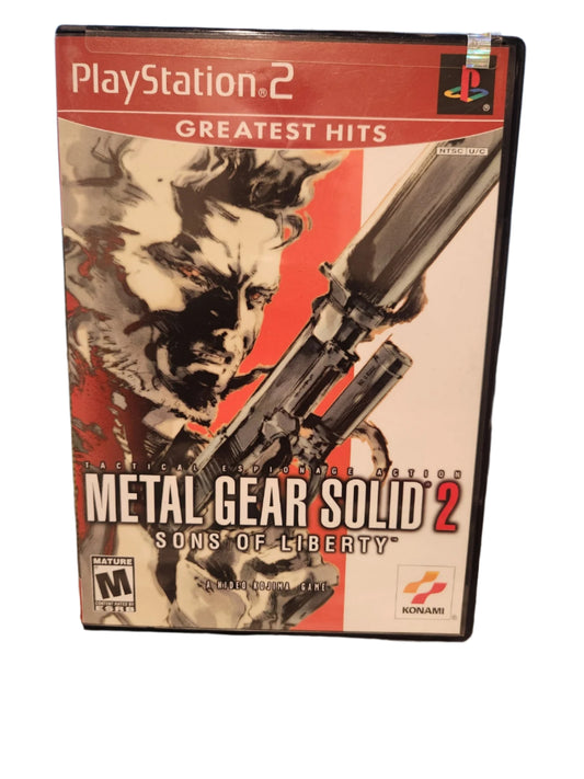 METAL GEARS SOLID 2 SONS OF LIBERTY GREATEST HITS